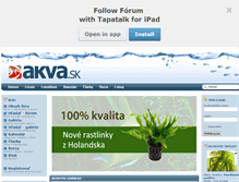 Tablet Screenshot of akva.sk